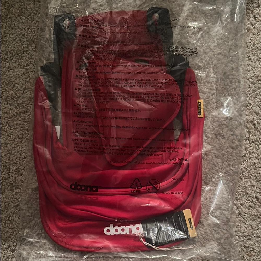 Doona Red trike Seat Cover and sunvisor